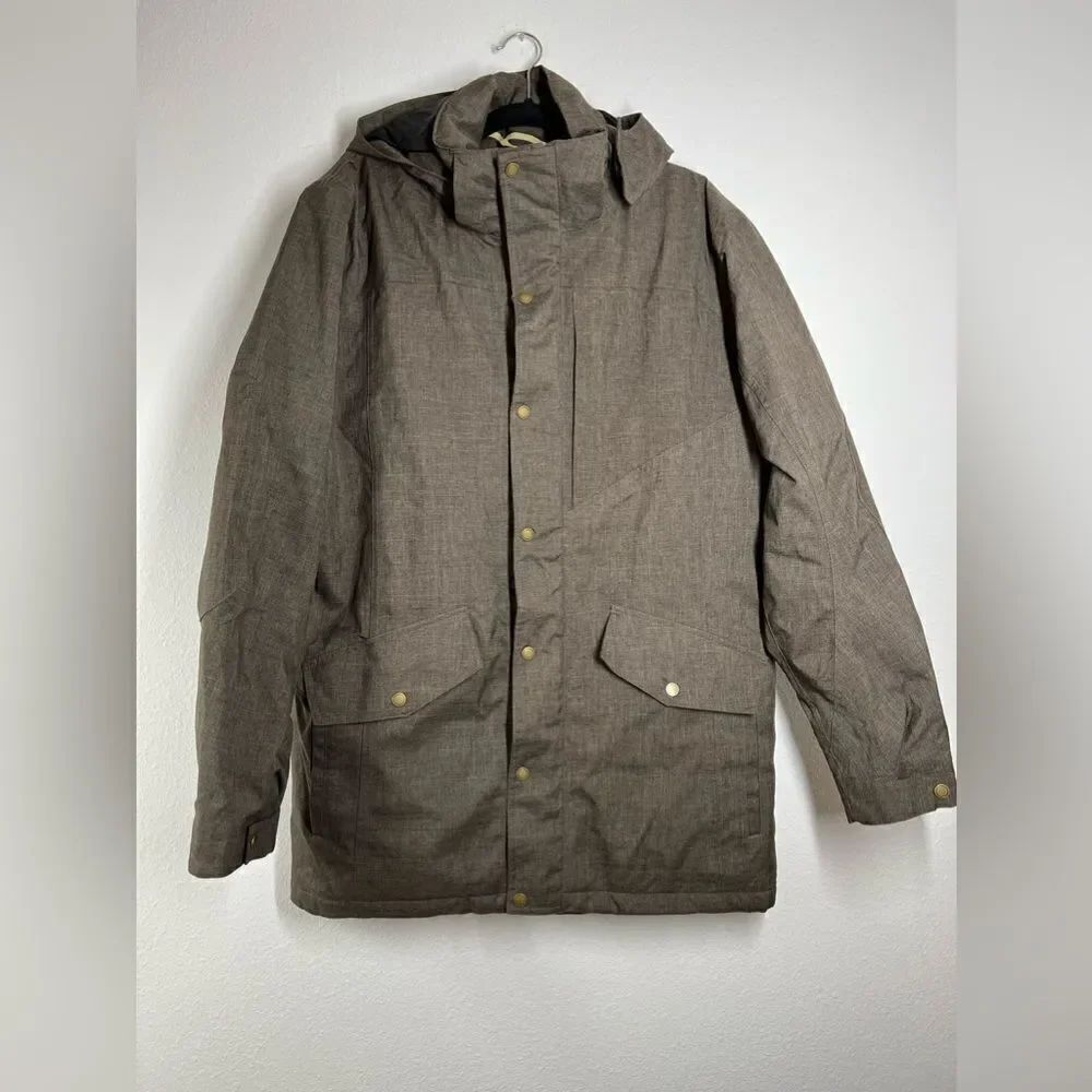 SWITCHER Waterproof Winter Hooded Coat  Jacket Men’s Size XL Full zip Brown